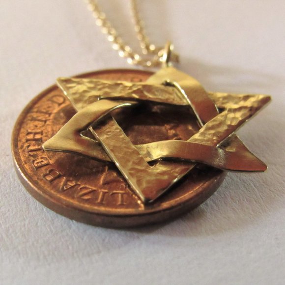 Star of David necklace. Magen David necklace.